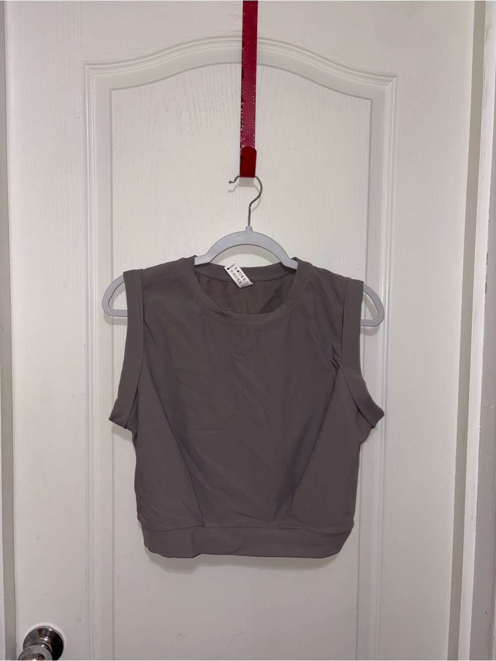 Halara | Gray Ribbed Top | Size Medium